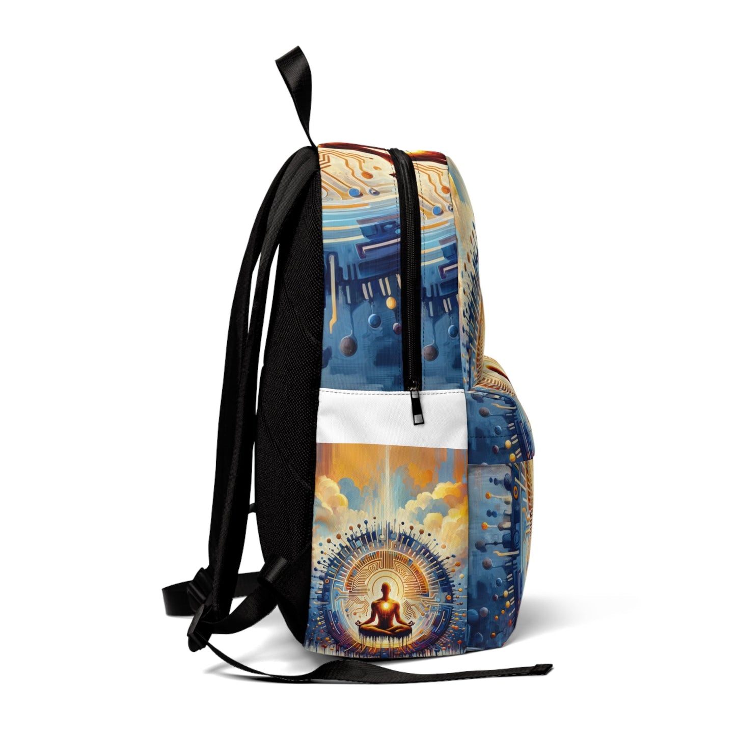 Meditative Technological Fusion Unisex Classic Backpack - ATUH.ART