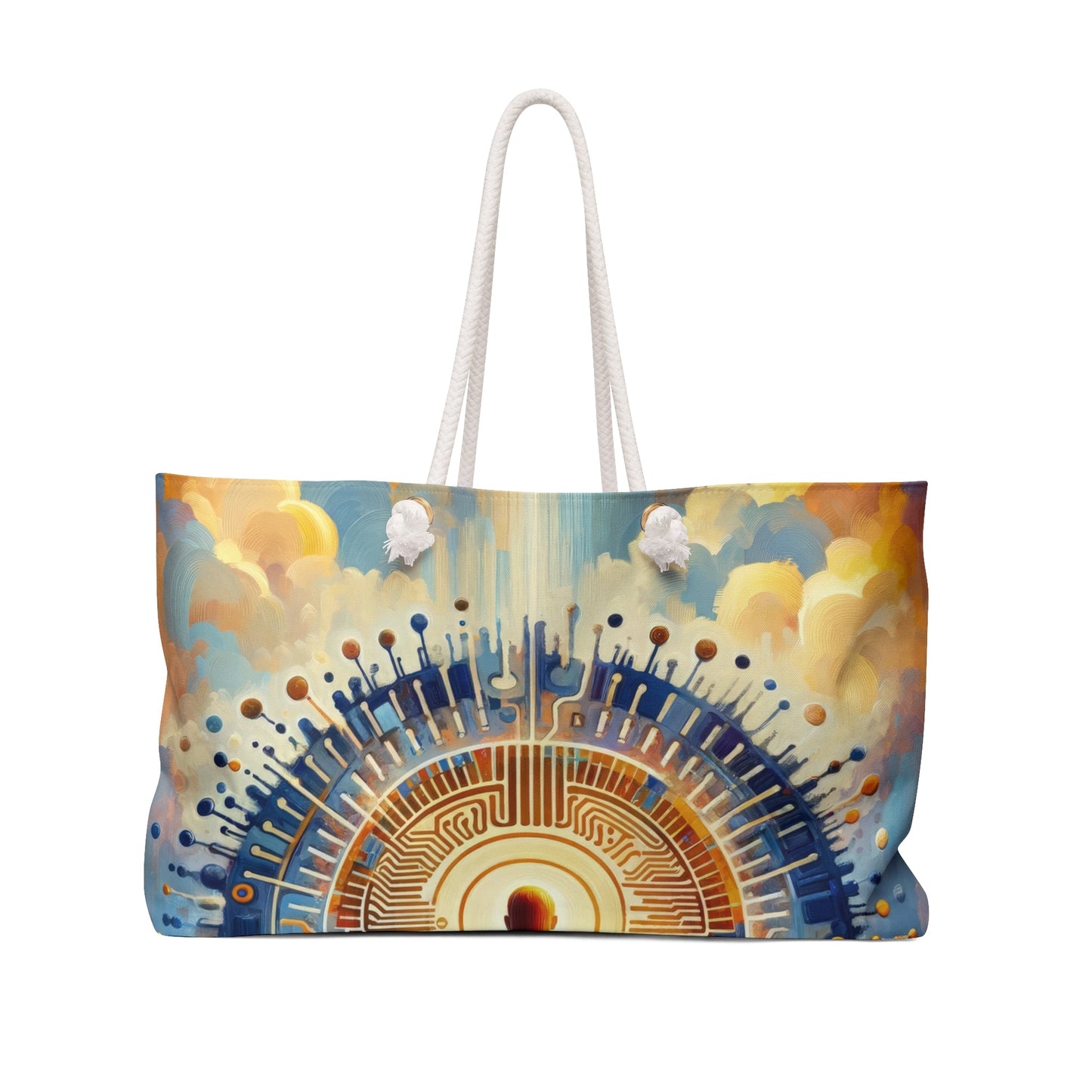 Meditative Technological Fusion Weekender Bag - ATUH.ART