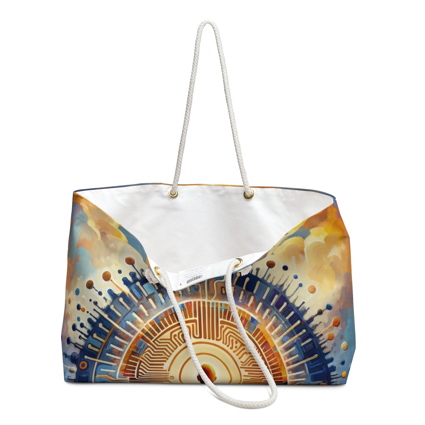 Meditative Technological Fusion Weekender Bag - ATUH.ART