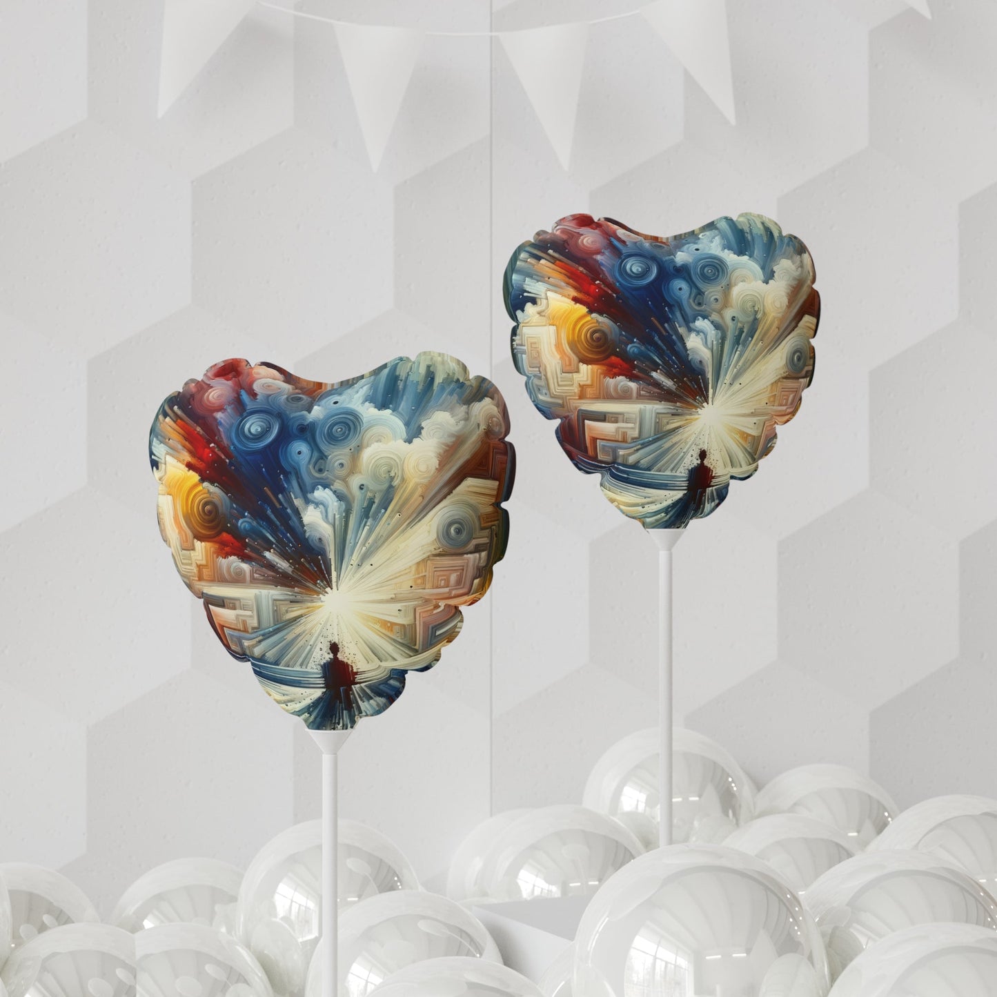 Memory Labyrinth Focus Balloon (Round and Heart-shaped), 11" - ATUH.ART