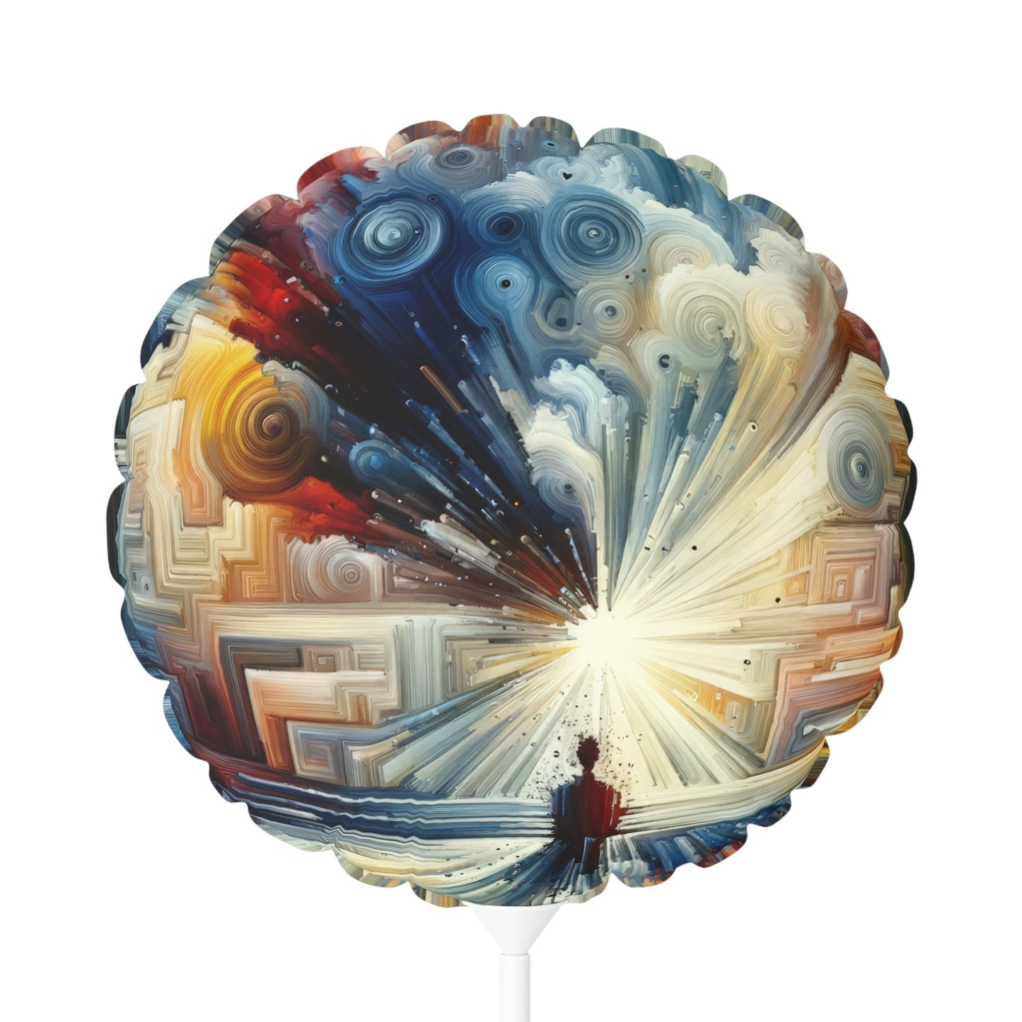 Memory Labyrinth Focus Balloon (Round and Heart-shaped), 11" - ATUH.ART