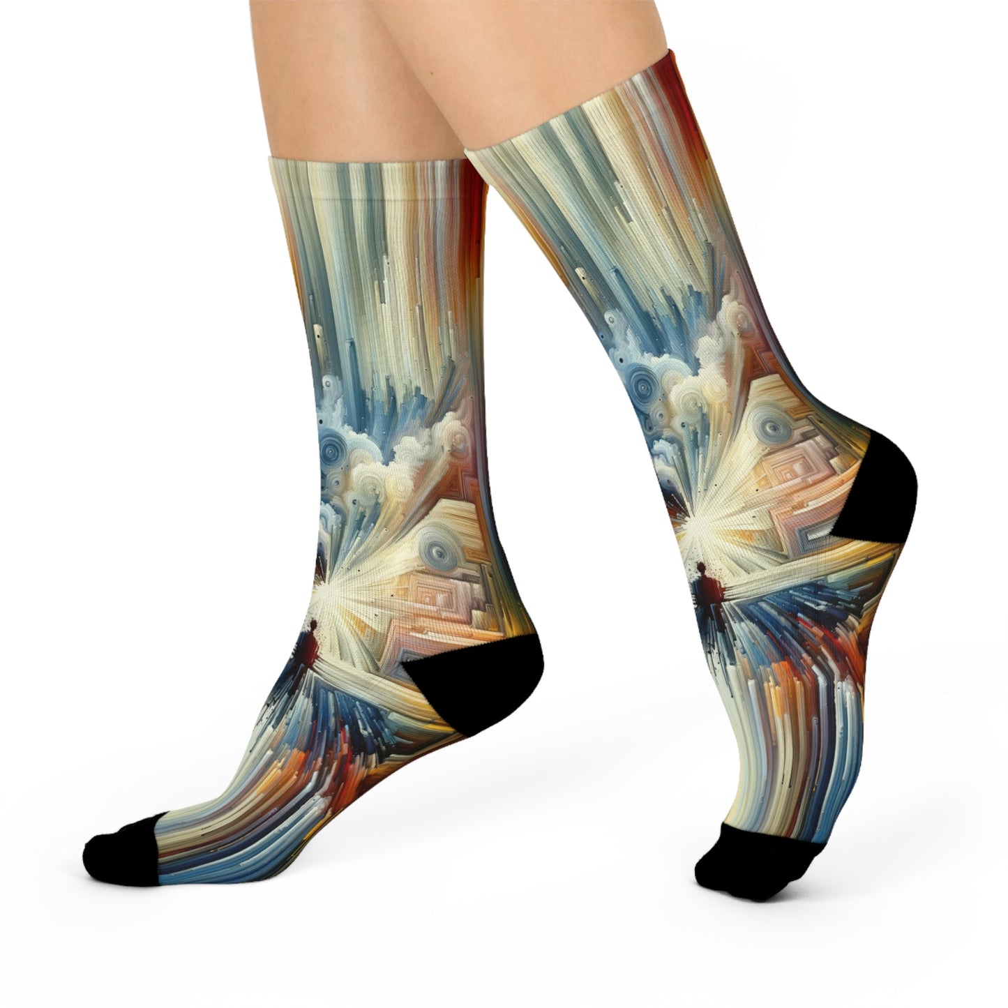 Memory Labyrinth Focus Cushioned Crew Socks - ATUH.ART