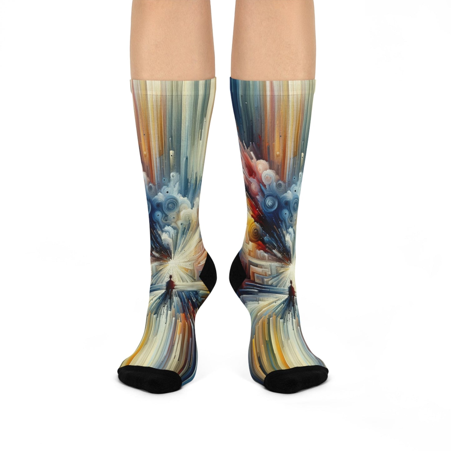 Memory Labyrinth Focus Cushioned Crew Socks - ATUH.ART
