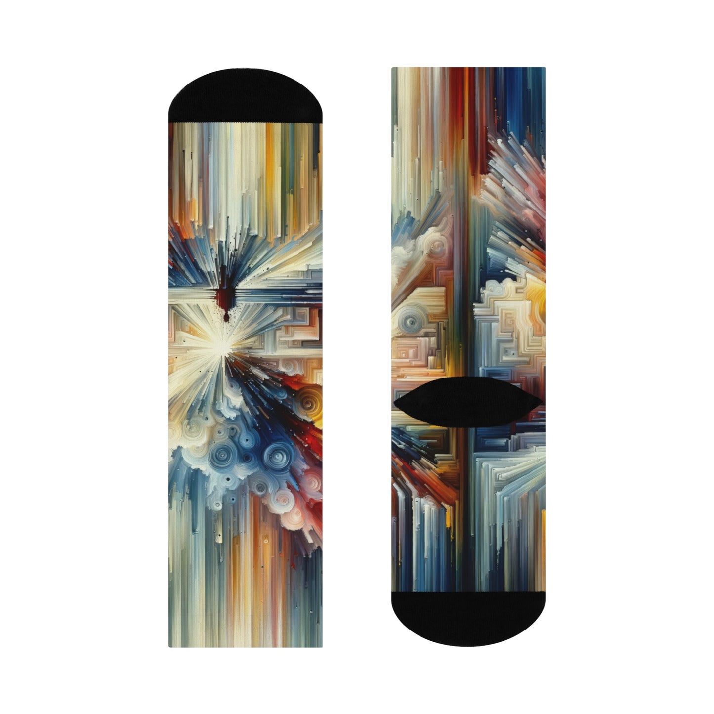 Memory Labyrinth Focus Cushioned Crew Socks - ATUH.ART