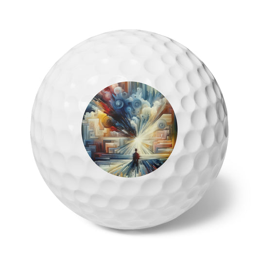Memory Labyrinth Focus Golf Balls, 6pcs - ATUH.ART