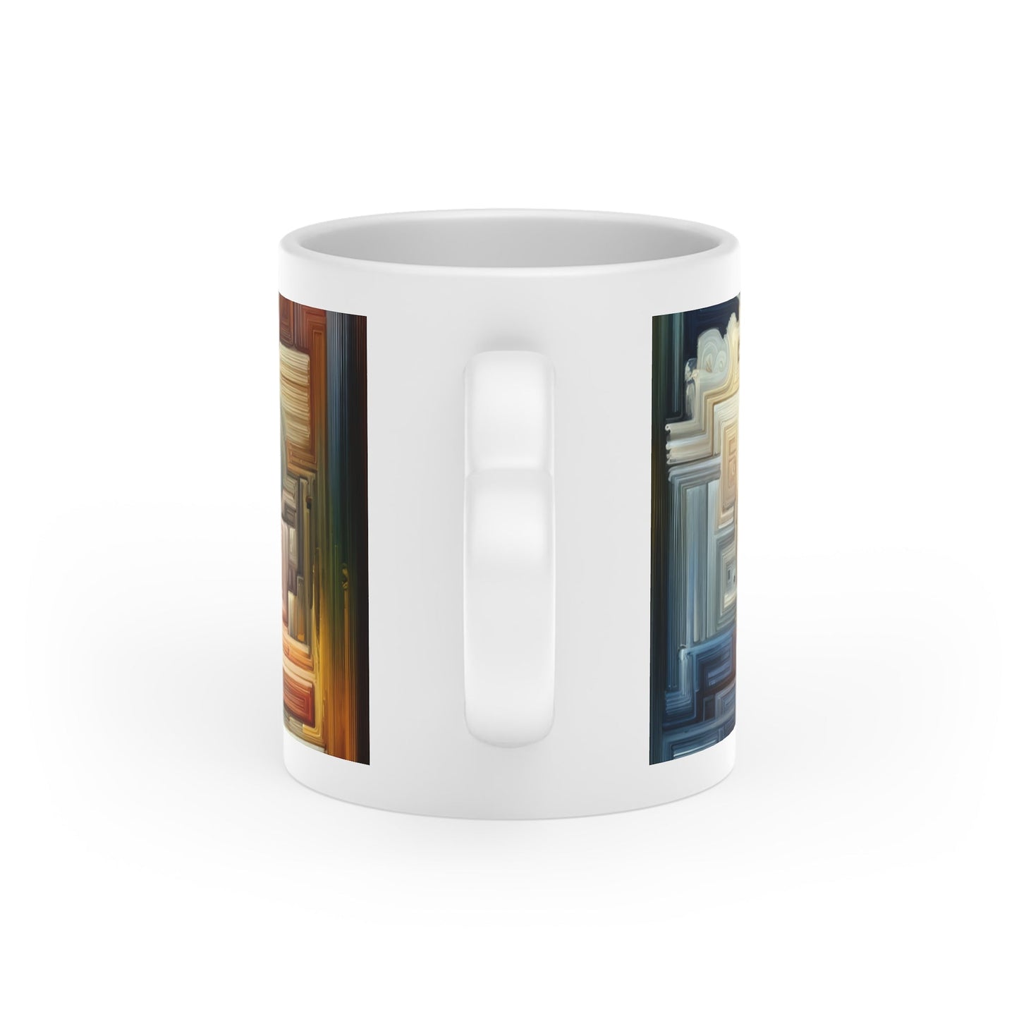 Memory Labyrinth Focus Heart-Shaped Mug - ATUH.ART