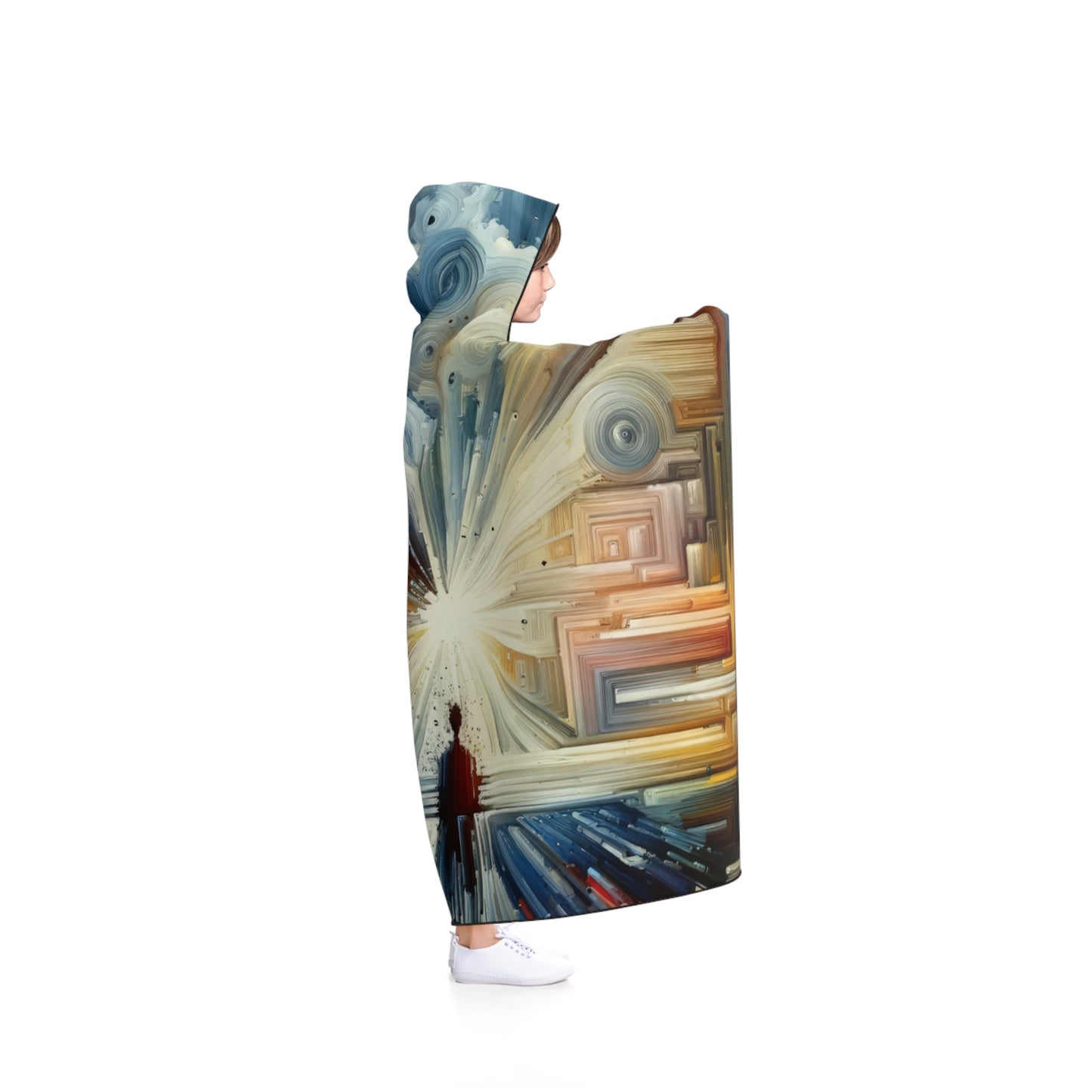 Memory Labyrinth Focus Hooded Blanket - ATUH.ART