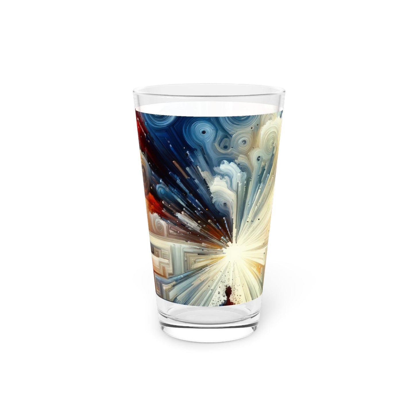 Memory Labyrinth Focus Pint Glass, 16oz - ATUH.ART