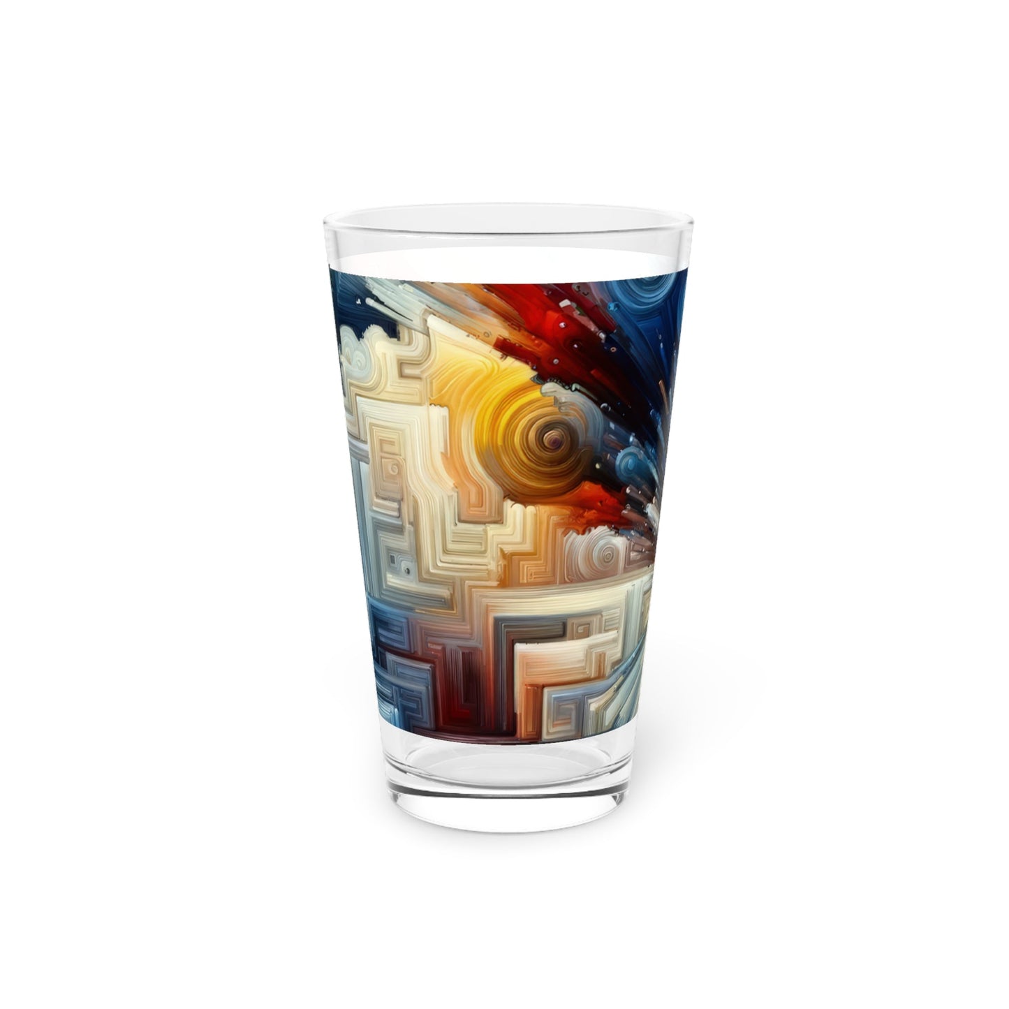 Memory Labyrinth Focus Pint Glass, 16oz - ATUH.ART