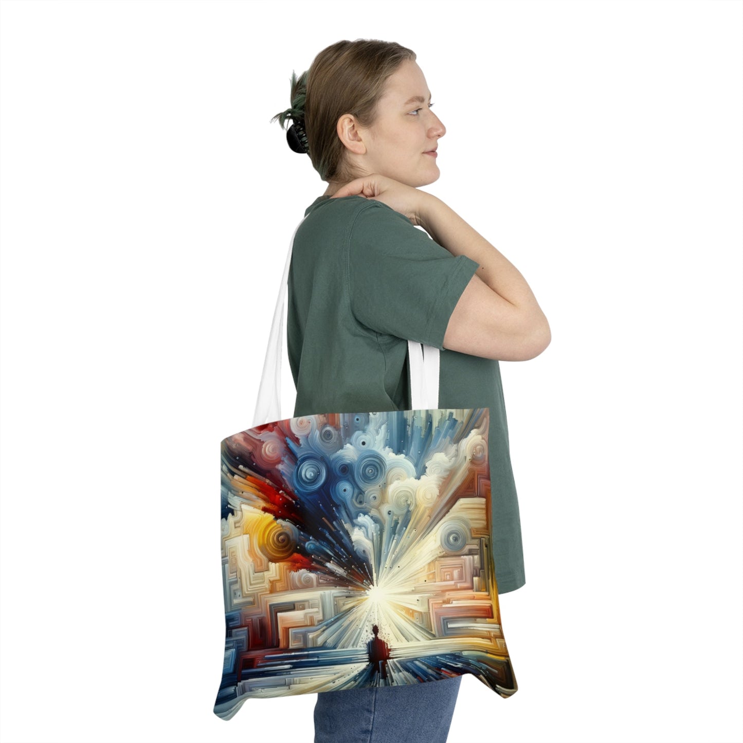Memory Labyrinth Focus Shoulder Tote Bag (AOP) - ATUH.ART
