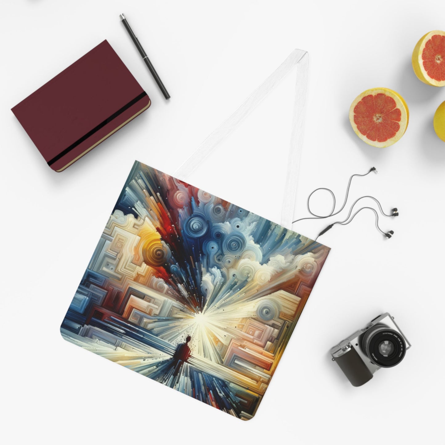 Memory Labyrinth Focus Shoulder Tote Bag (AOP) - ATUH.ART