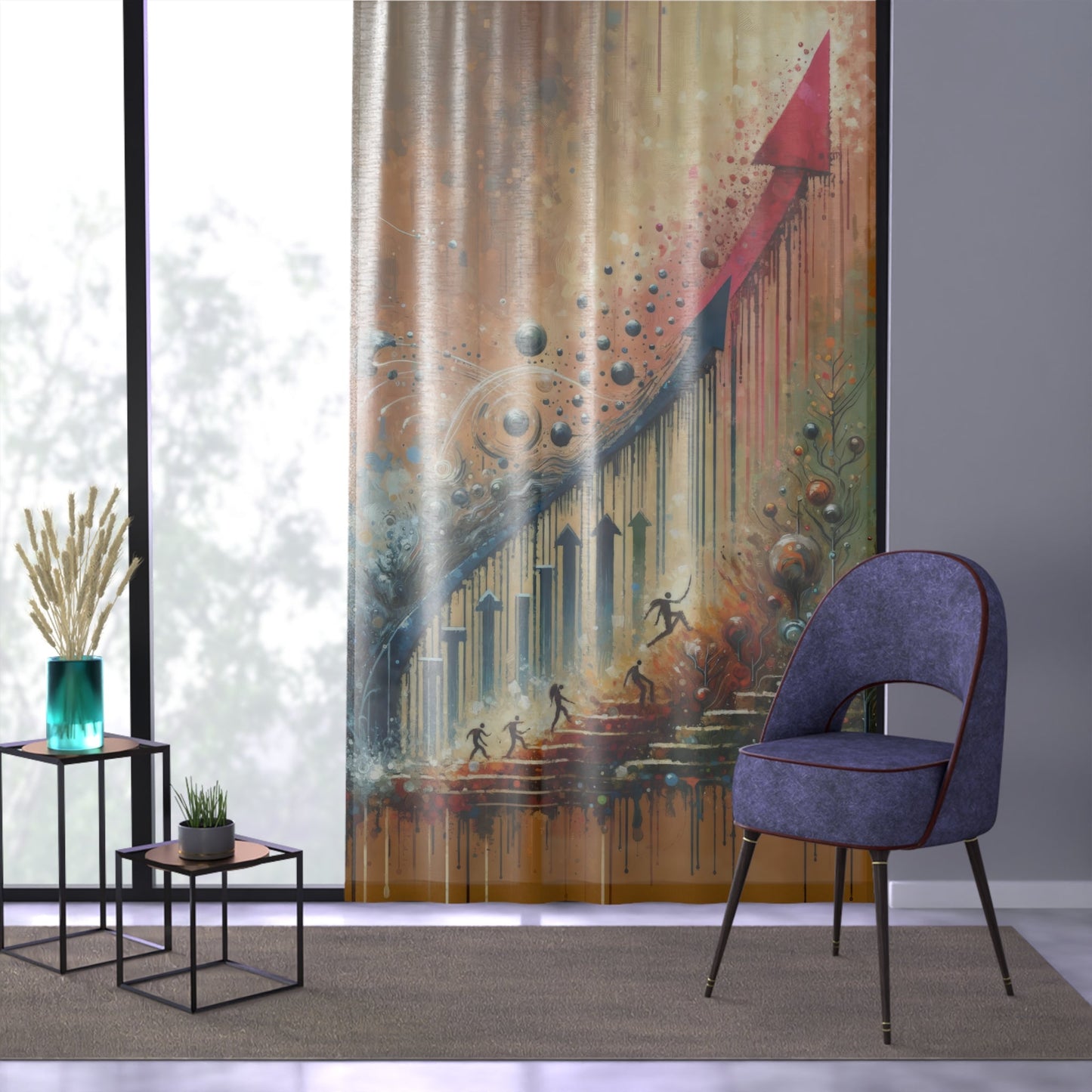 Micro Mastery Ascension Window Curtain - ATUH.ART