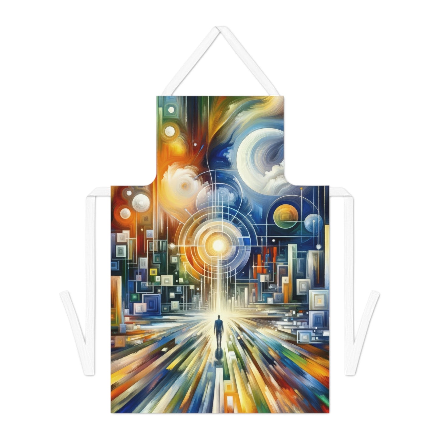 Mindful Megabyte Convergence Adult Apron (AOP) - ATUH.ART