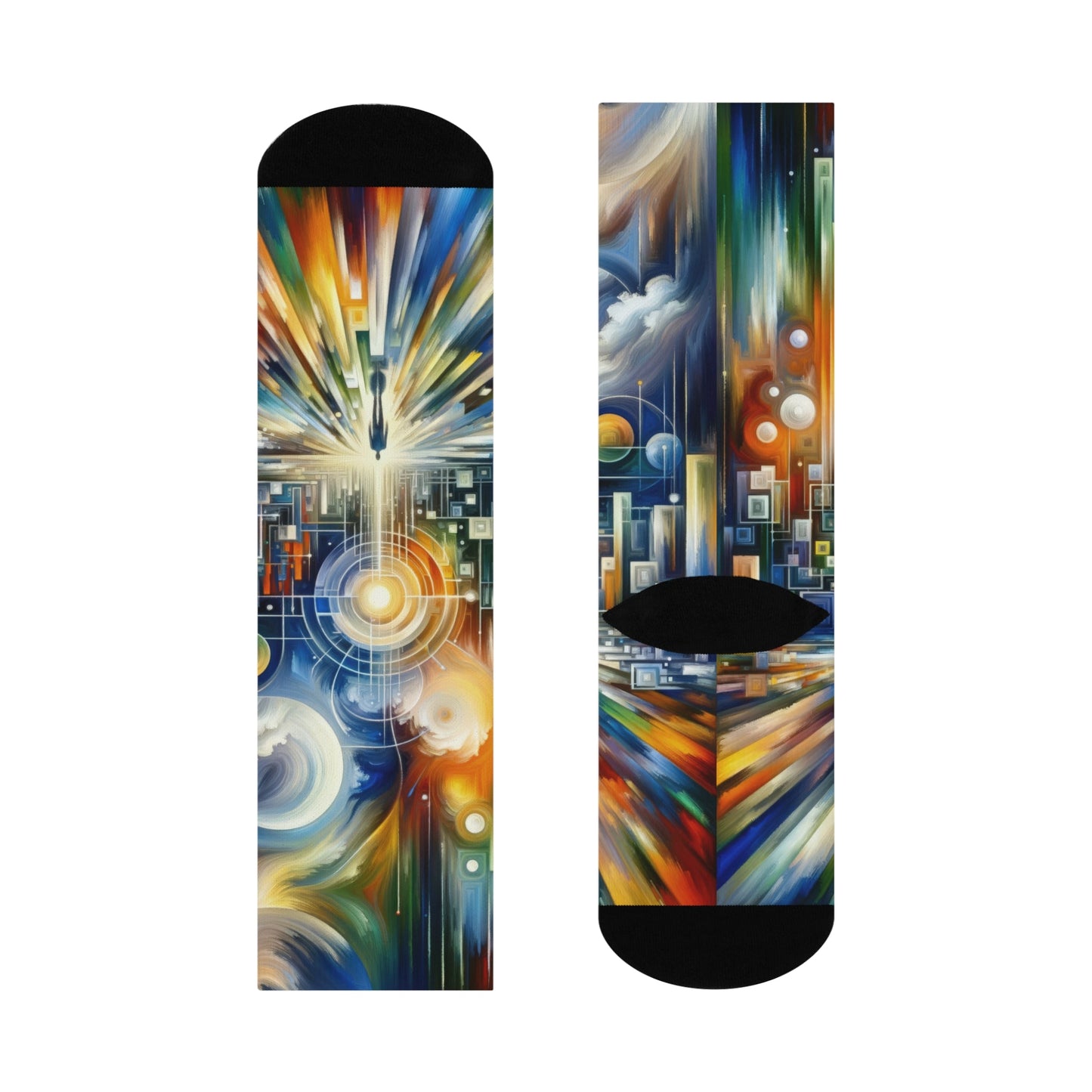 Mindful Megabyte Convergence Cushioned Crew Socks - ATUH.ART