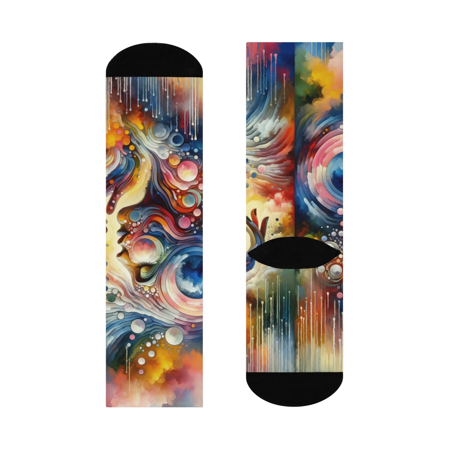Mindful Melody Harmony Cushioned Crew Socks - ATUH.ART