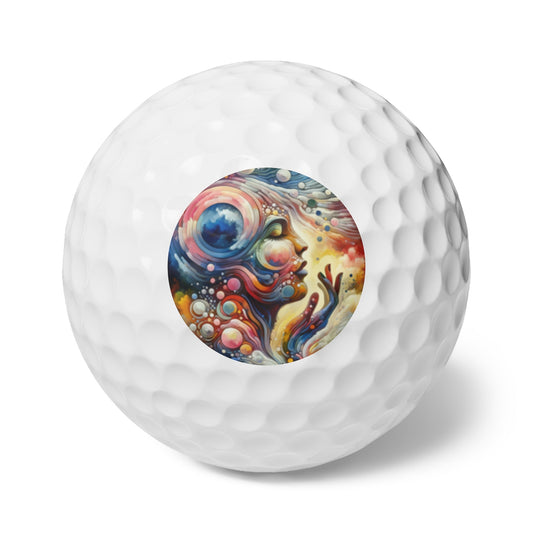 Mindful Melody Harmony Golf Balls, 6pcs - ATUH.ART