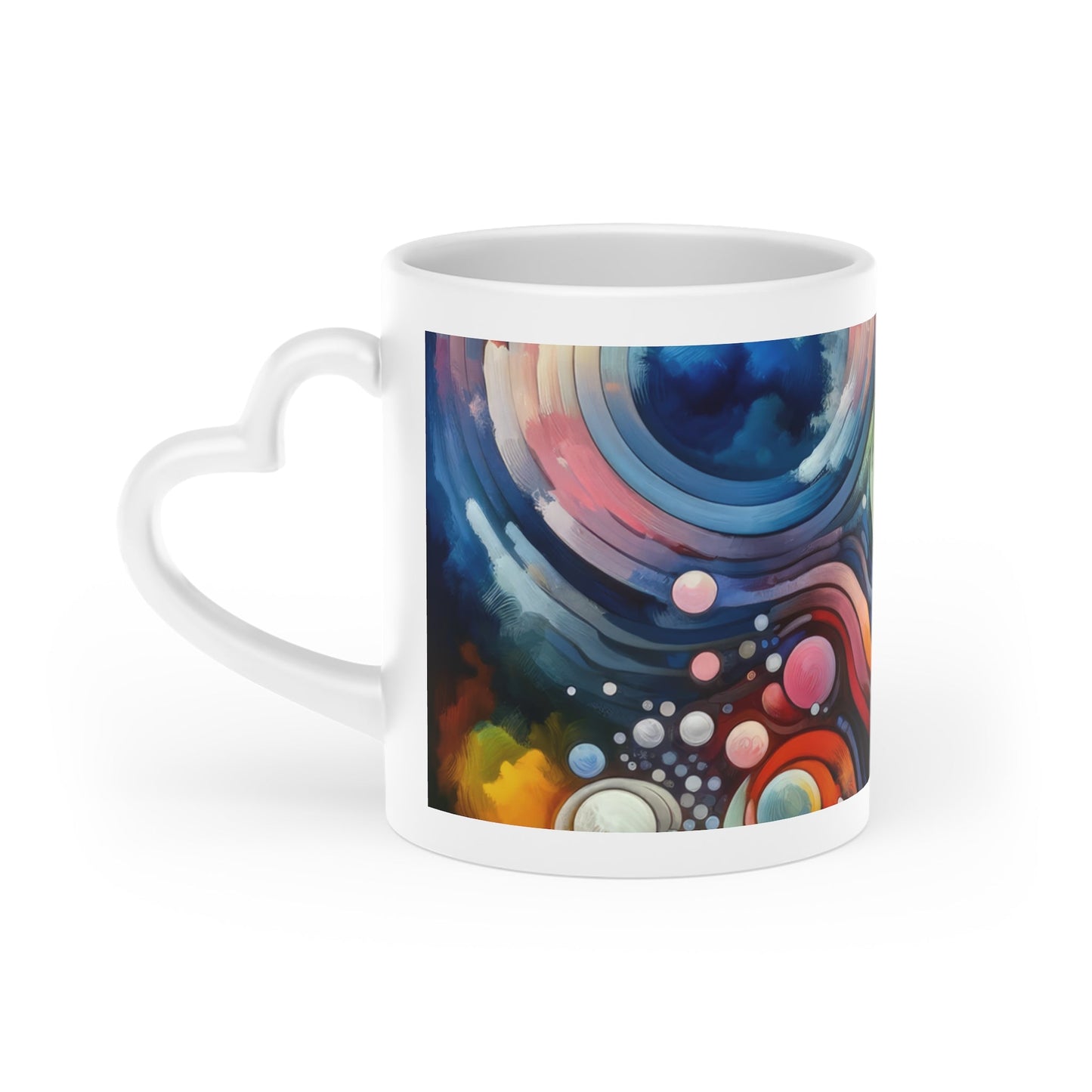Mindful Melody Harmony Heart-Shaped Mug - ATUH.ART