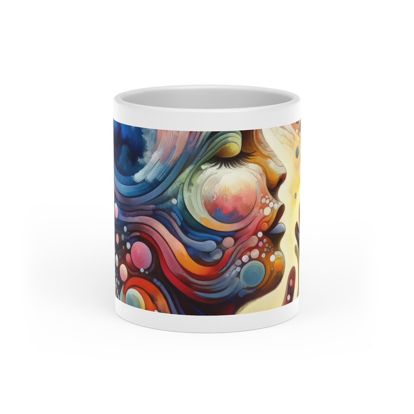 Mindful Melody Harmony Heart-Shaped Mug - ATUH.ART