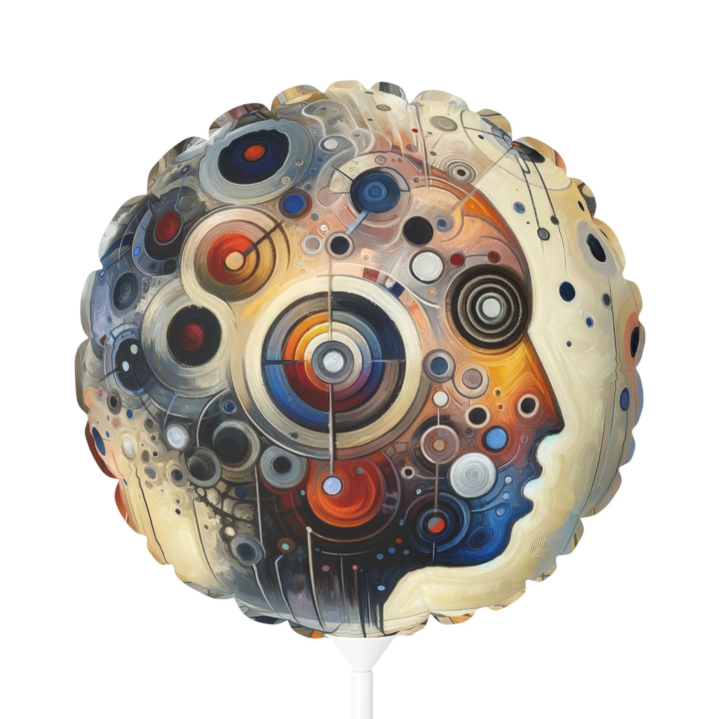 Mindful Tachism Engagement Balloon (Round and Heart-shaped), 11" - ATUH.ART