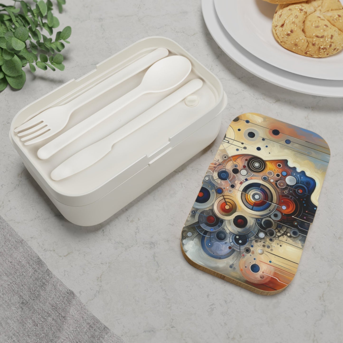 Mindful Tachism Engagement Bento Lunch Box - ATUH.ART