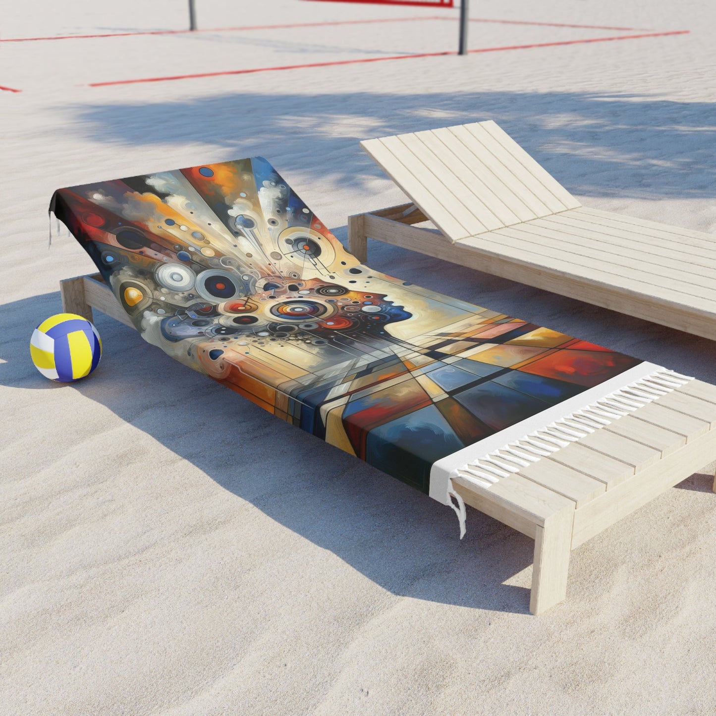 Mindful Tachism Engagement Boho Beach Cloth - ATUH.ART