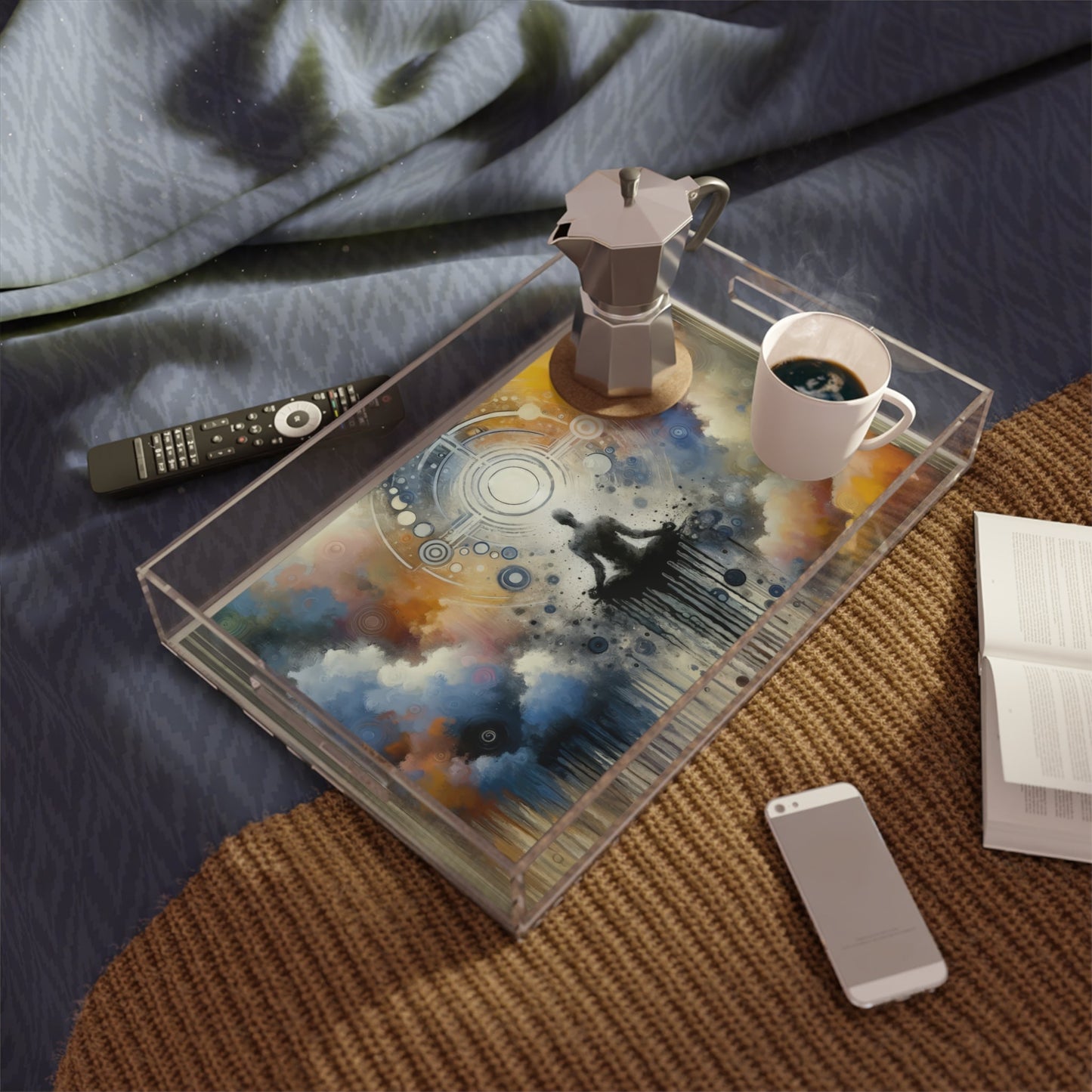 Mindful Transformation Profundity Acrylic Serving Tray - ATUH.ART