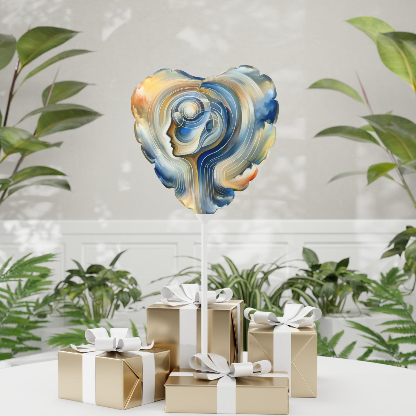 Mindful Unified Awakening Balloon (Round and Heart-shaped), 11" - ATUH.ART