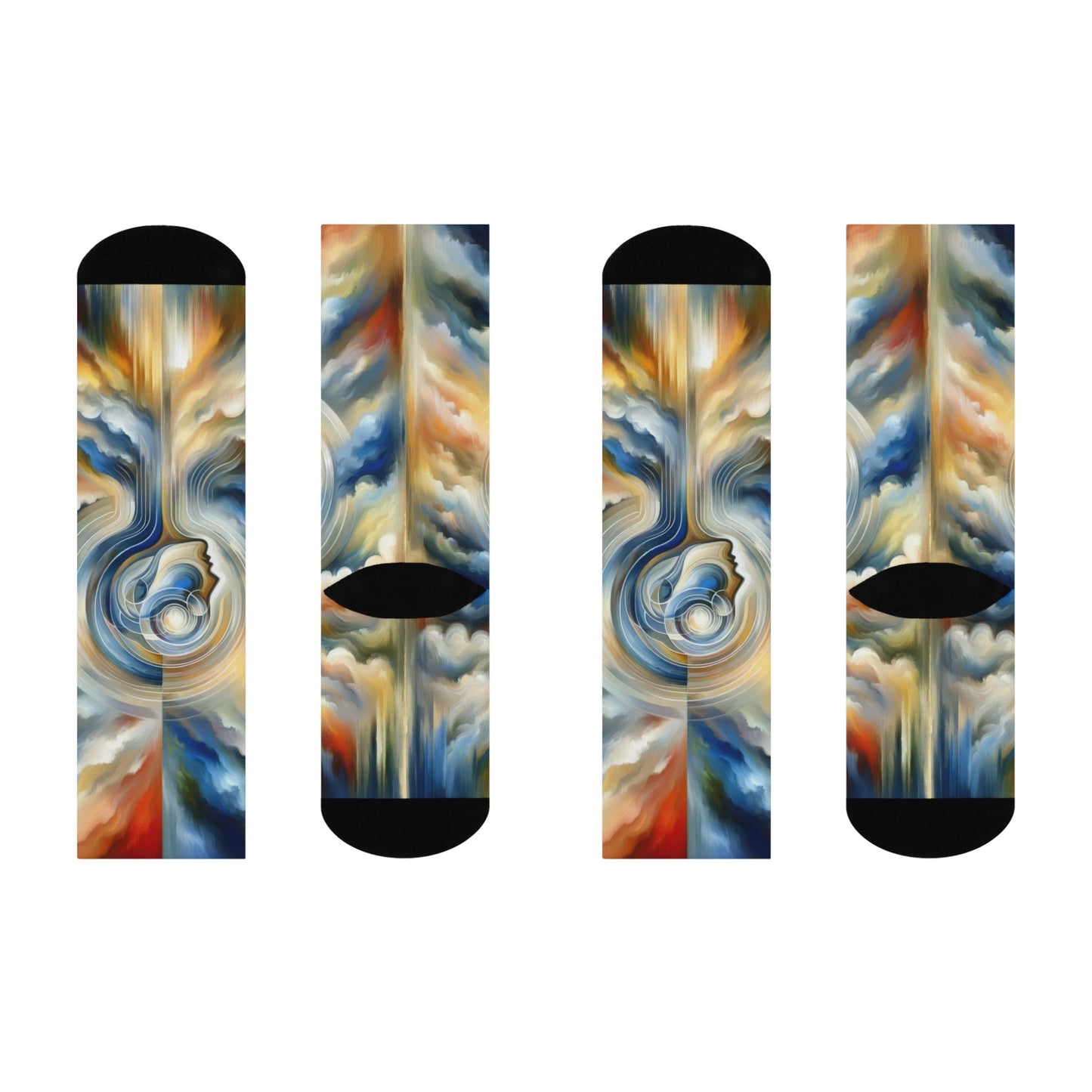 Mindful Unified Awakening Cushioned Crew Socks - ATUH.ART