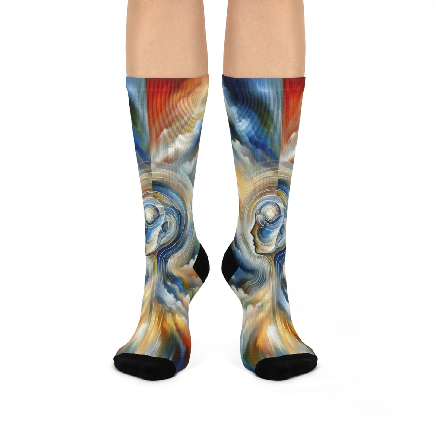 Mindful Unified Awakening Cushioned Crew Socks - ATUH.ART