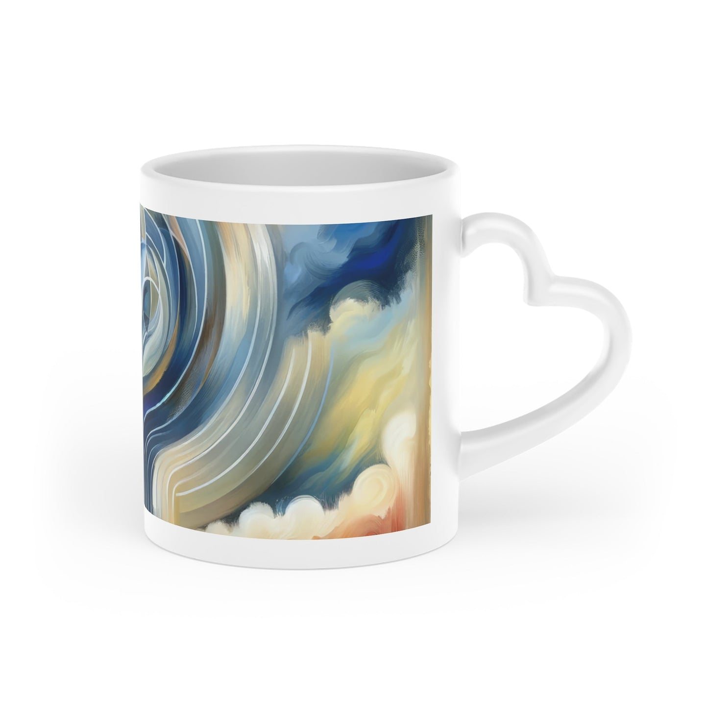 Mindful Unified Awakening Heart-Shaped Mug - ATUH.ART