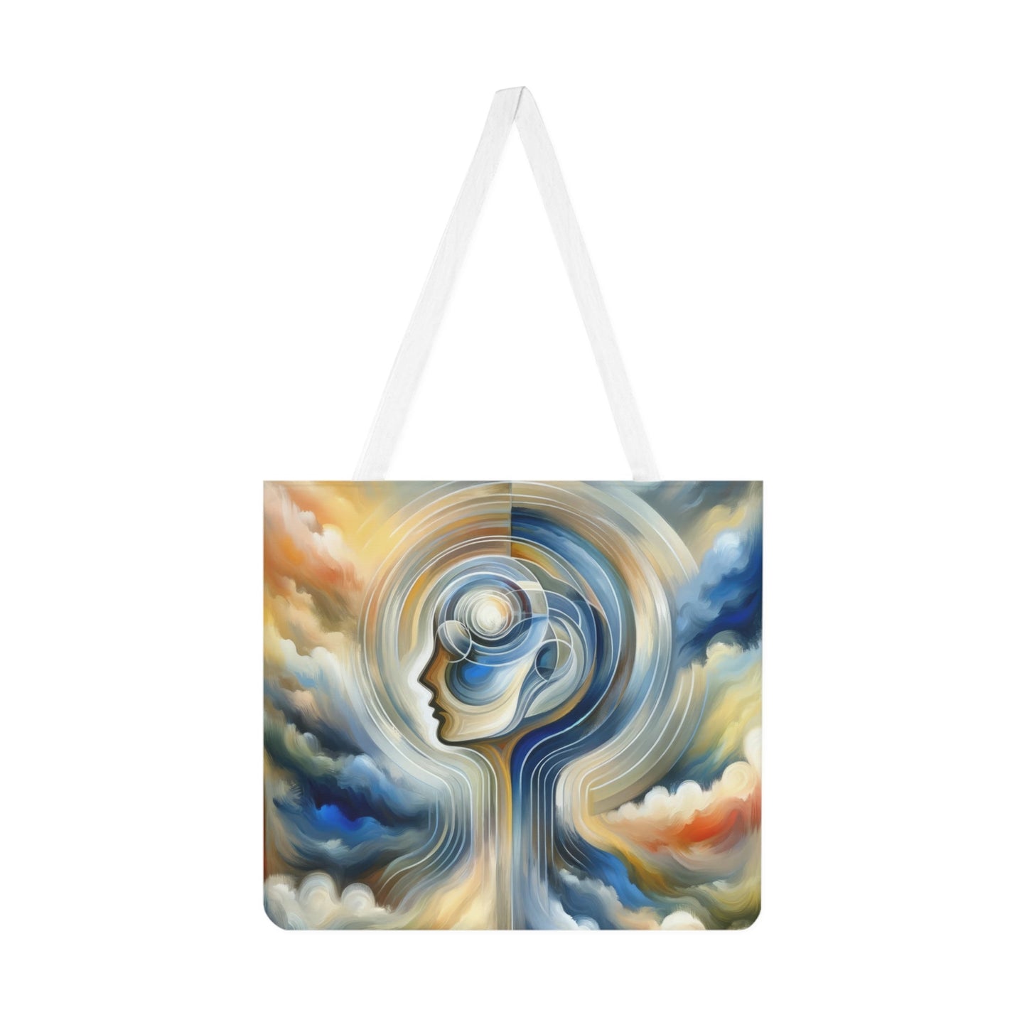 Mindful Unified Awakening Shoulder Tote Bag (AOP) - ATUH.ART
