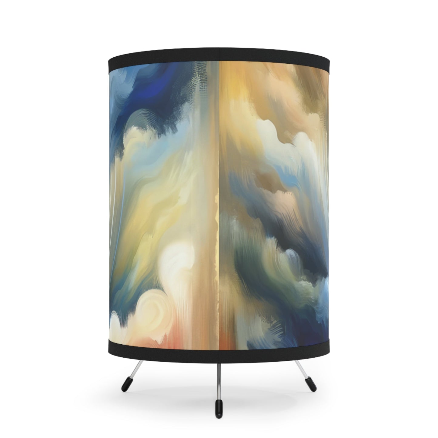 Mindful Unified Awakening Tripod Lamp with High-Res Printed Shade, US\CA plug - ATUH.ART