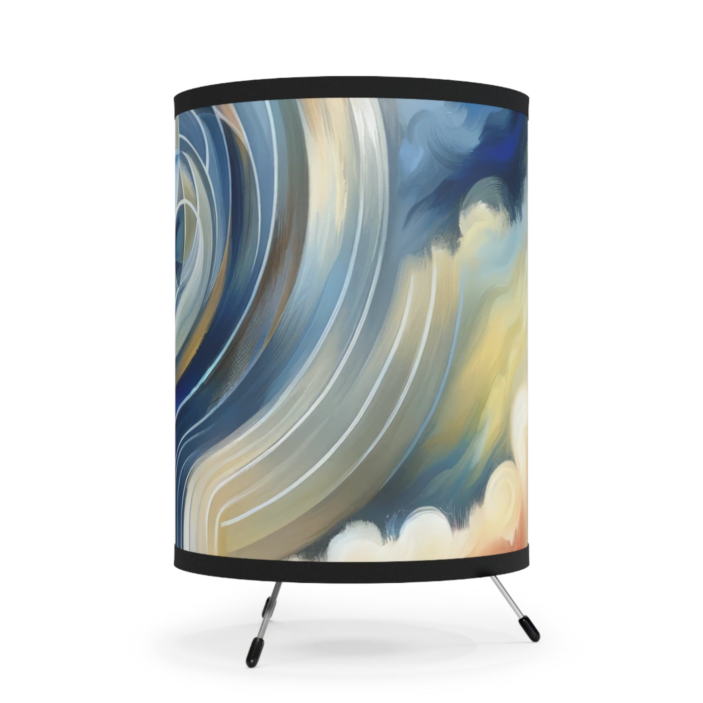 Mindful Unified Awakening Tripod Lamp with High-Res Printed Shade, US\CA plug - ATUH.ART