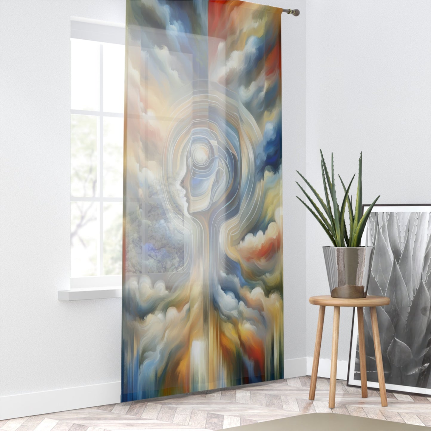 Mindful Unified Awakening Window Curtain - ATUH.ART