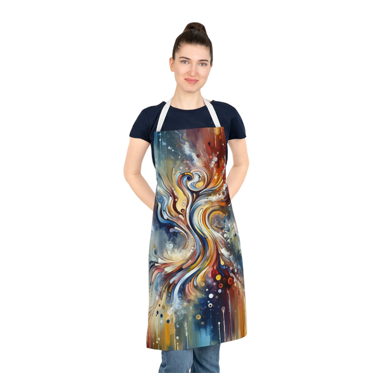 Mindfulness Motion Divine Adult Apron (AOP) - ATUH.ART