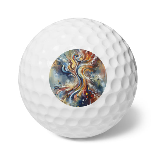 Mindfulness Motion Divine Golf Balls, 6pcs - ATUH.ART
