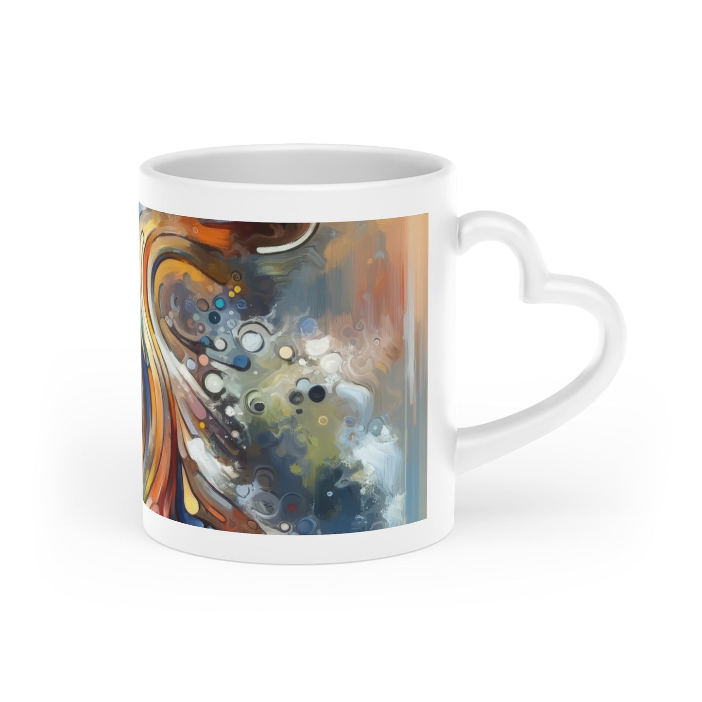 Mindfulness Motion Divine Heart-Shaped Mug - ATUH.ART