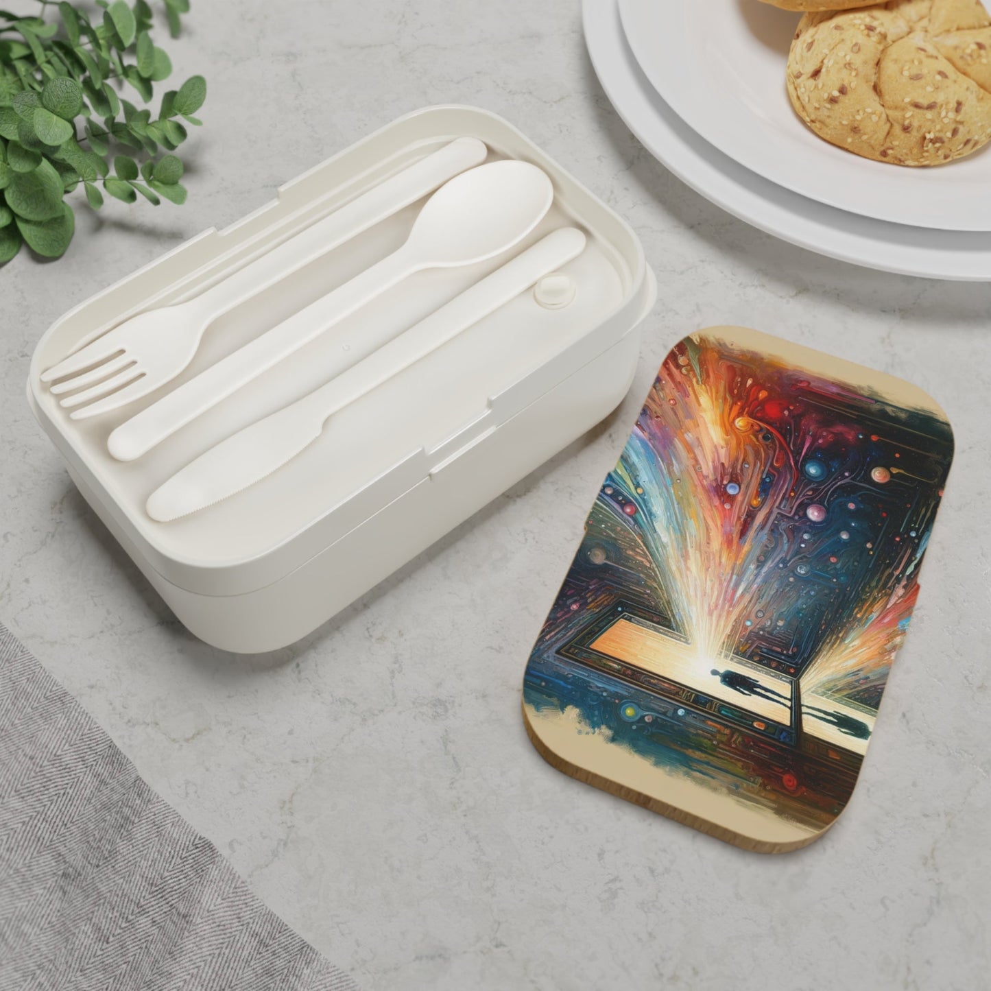 Mirror Wholeness Tachism Bento Lunch Box - ATUH.ART
