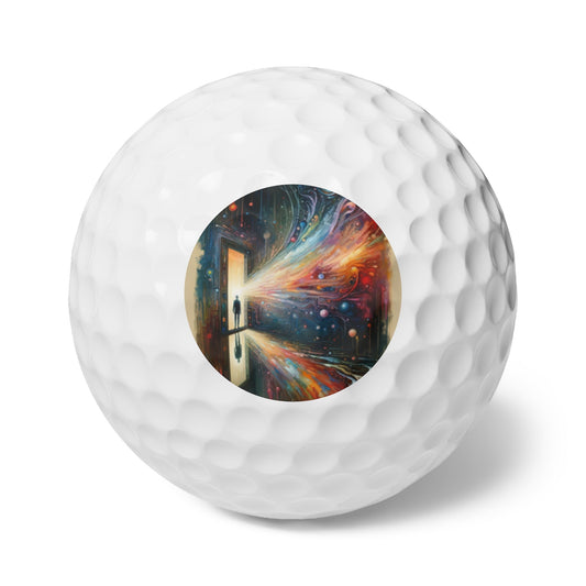 Mirror Wholeness Tachism Golf Balls, 6pcs - ATUH.ART