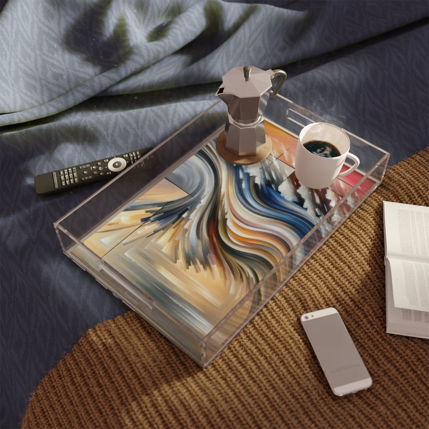 Model Dynamic Transition Acrylic Serving Tray - ATUH.ART
