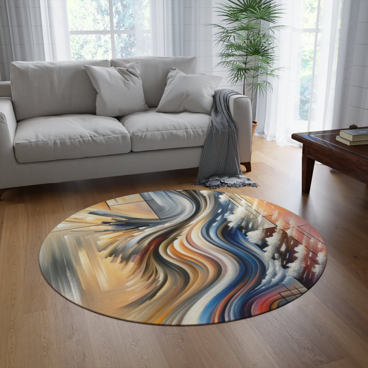 Model Dynamic Transition Round Rug - ATUH.ART