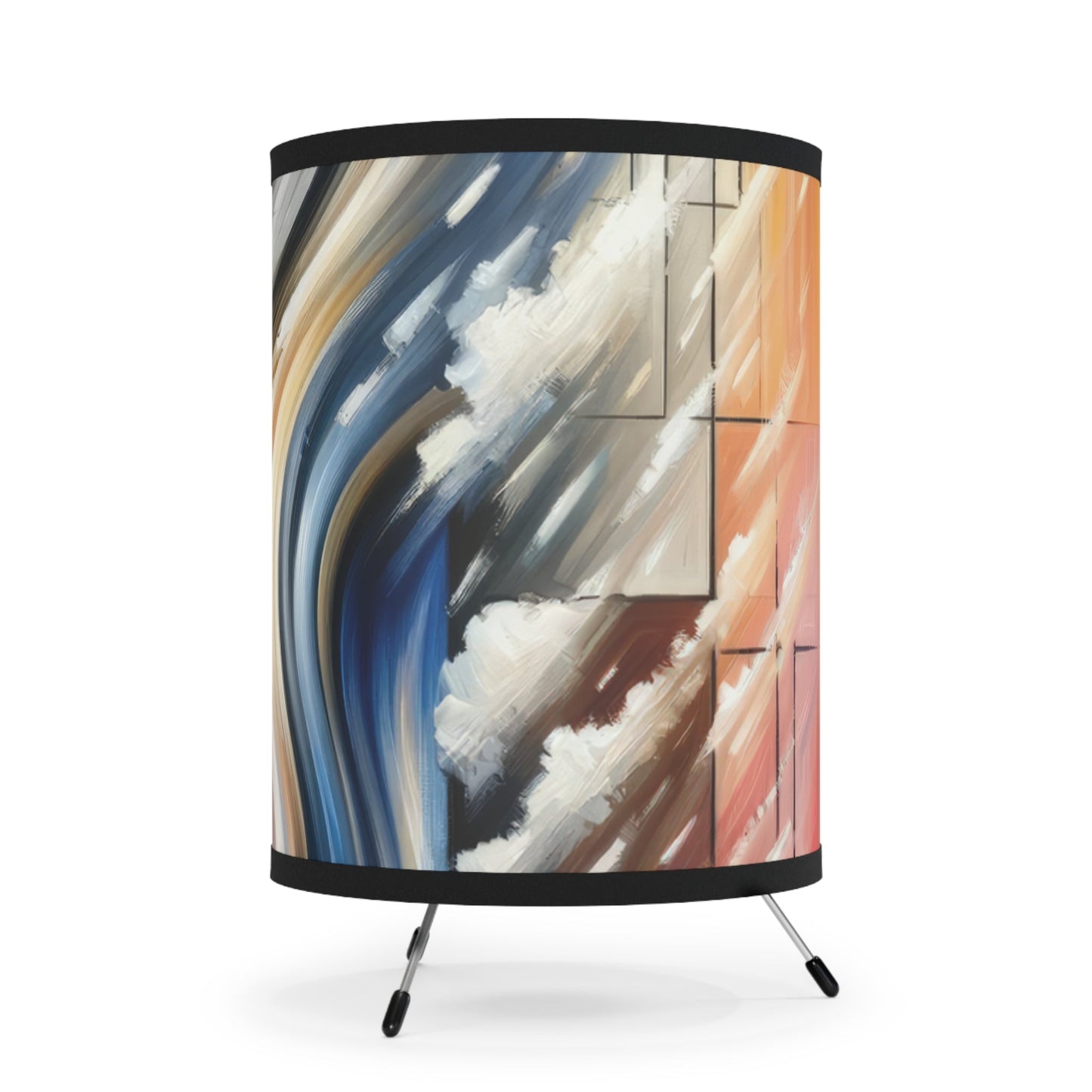 Model Dynamic Transition Tripod Lamp with High-Res Printed Shade, US\CA plug - ATUH.ART