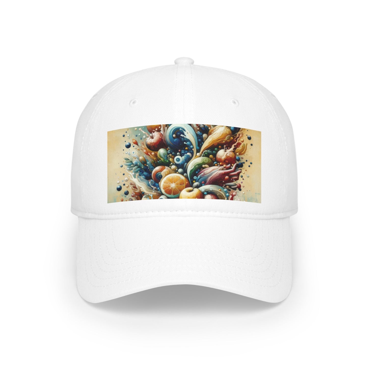 Nourishing Tachism Symphony Low Profile Baseball Cap - ATUH.ART
