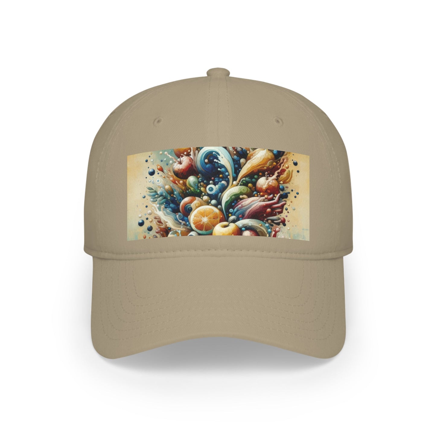 Nourishing Tachism Symphony Low Profile Baseball Cap - ATUH.ART