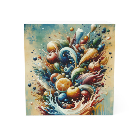 Nourishing Tachism Symphony Note Cube - ATUH.ART