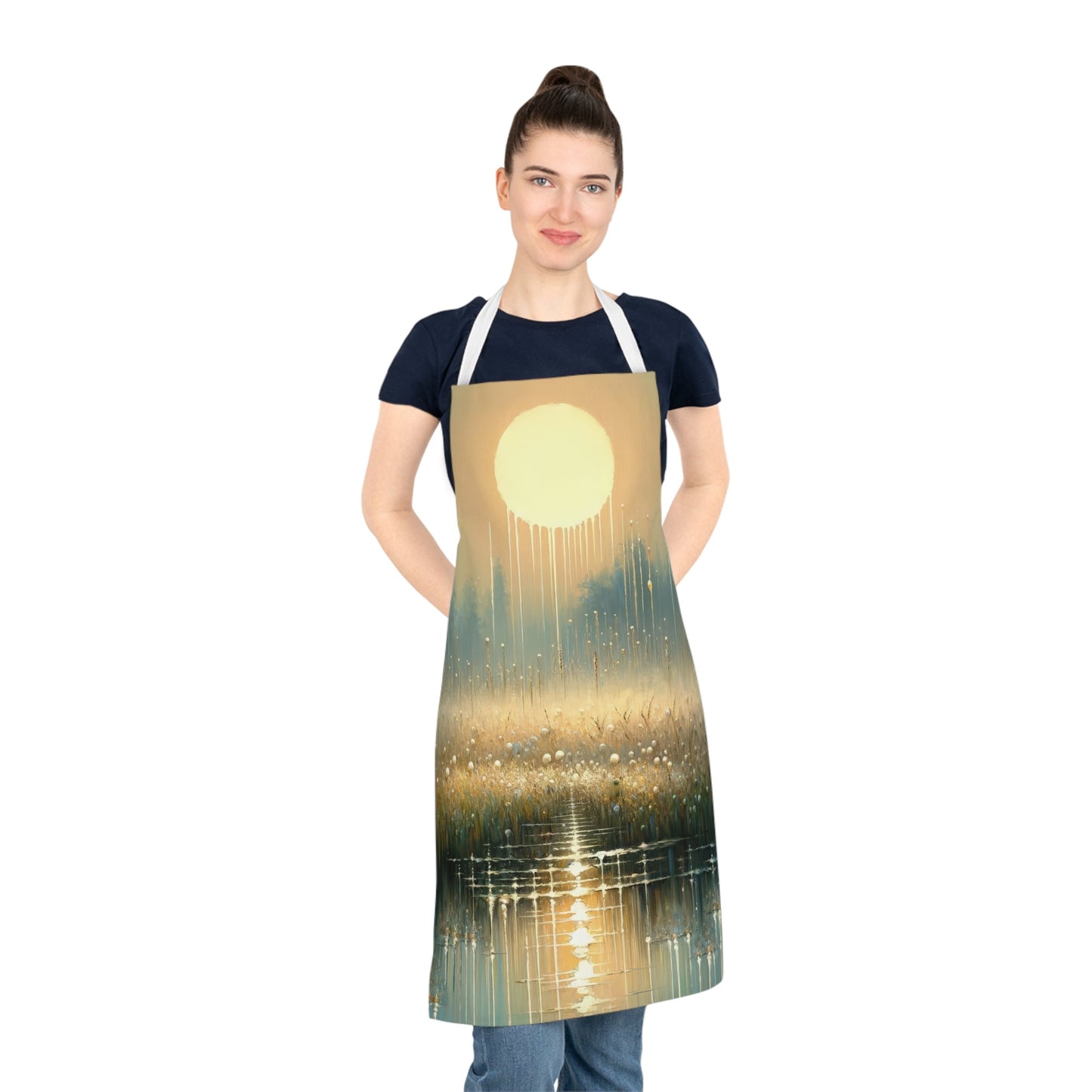 Observant Delicacy Heart Adult Apron (AOP) - ATUH.ART