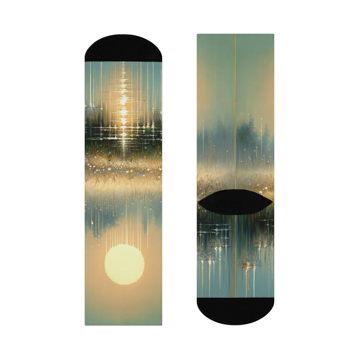 Observant Delicacy Heart Cushioned Crew Socks - ATUH.ART