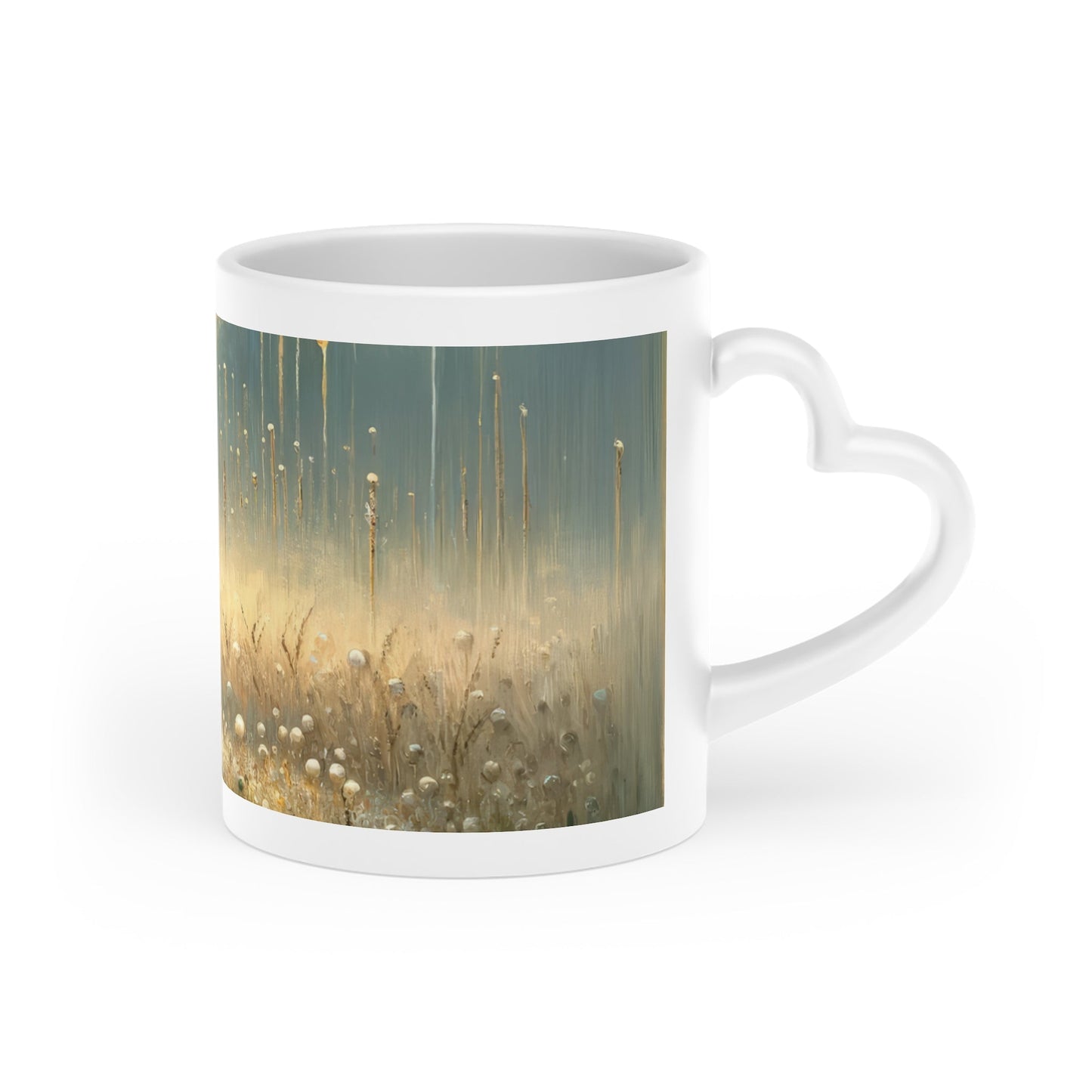 Observant Delicacy Heart Heart-Shaped Mug - ATUH.ART