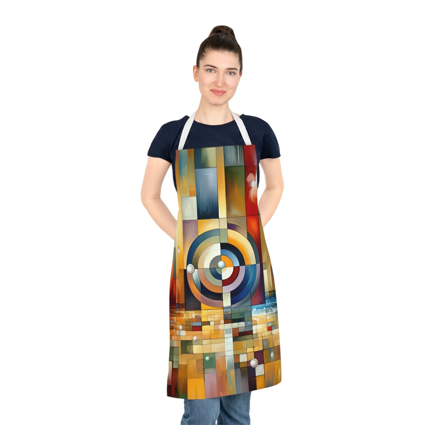 Oneness Through Tachism Adult Apron (AOP) - ATUH.ART