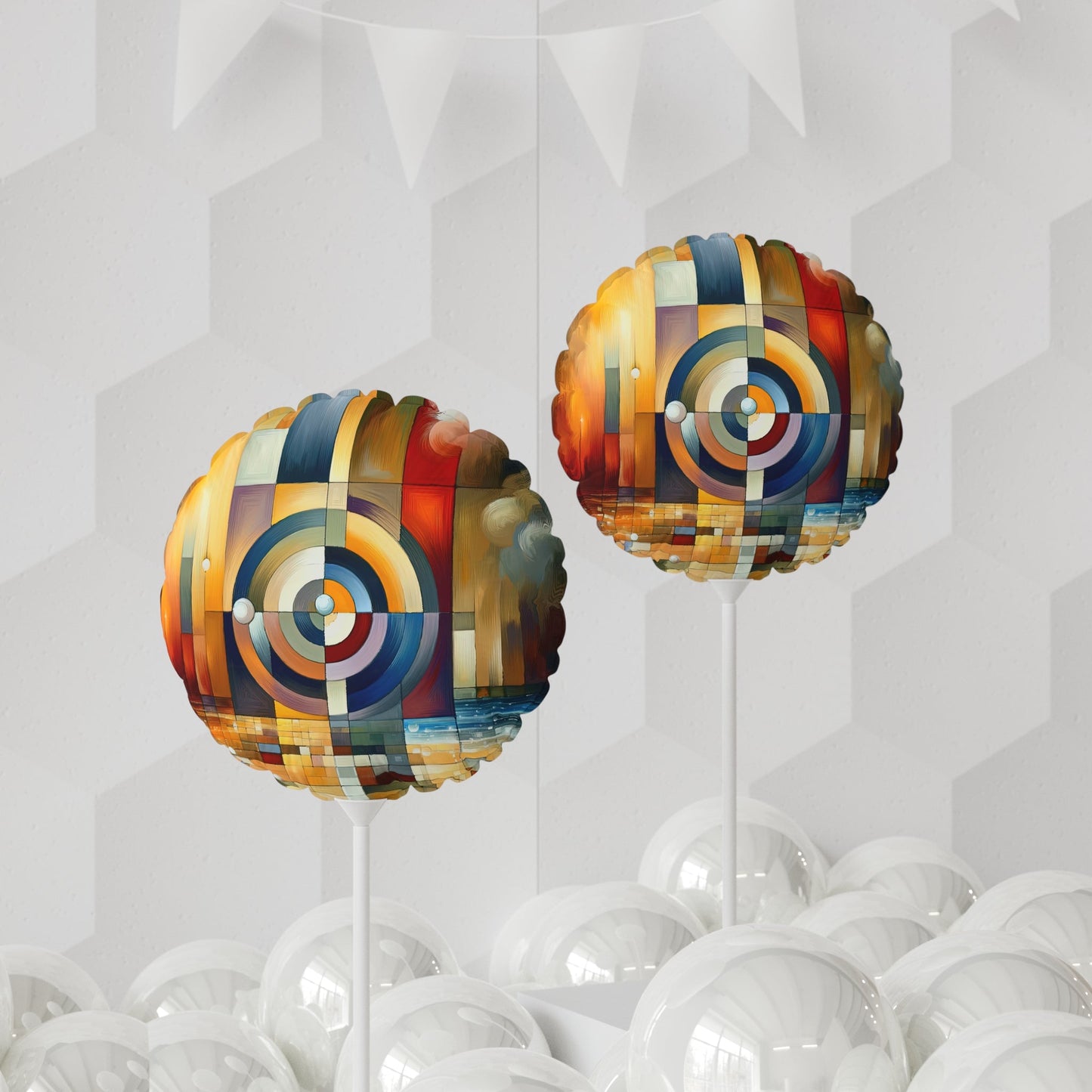 Oneness Through Tachism Balloon (Round and Heart-shaped), 11" - ATUH.ART